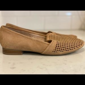 Spring Leather/ Suede Almond Toe Flats 8M